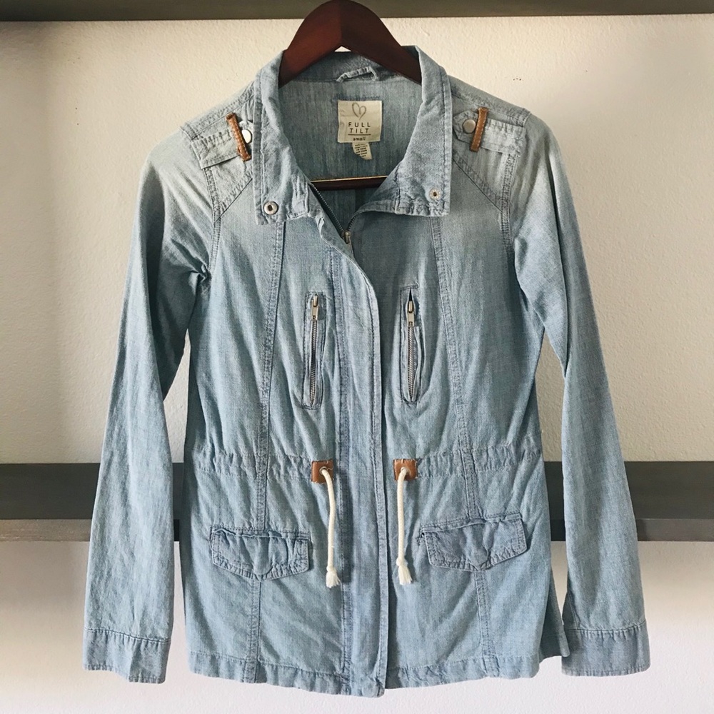 Jean zip up
